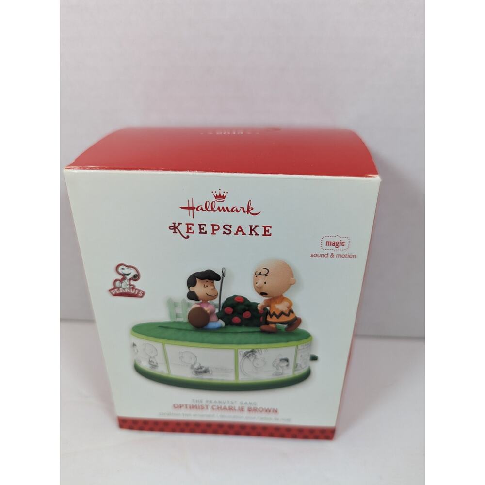 Hallmark Keepsake Christmas Ornament Optimist Charlie Brown The Peanuts Gang - Picture 3 of 5